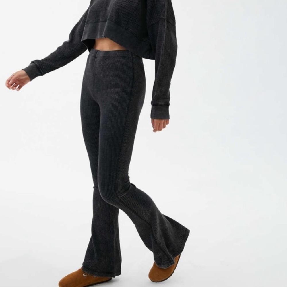 Out From Under Felicity Waffle Knit Flare Pant